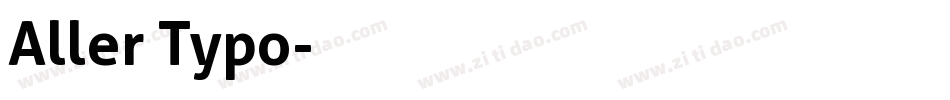 Aller Typo字体转换
